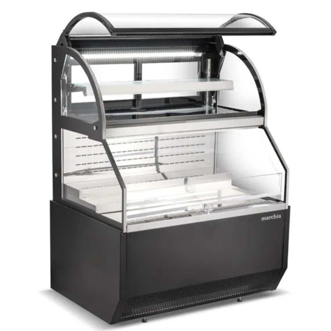 Marchia Mstar48 48&Quot; Black Dual Service Open Air Display Case Merchandiser 6 Marchia Mstar48 48 Black Dual Service