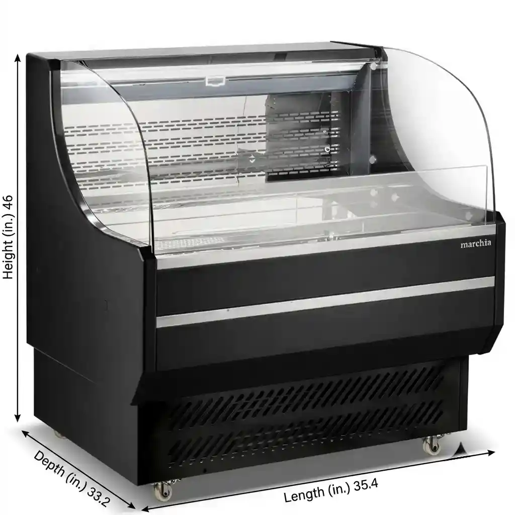 Marchia Ustar36 36&Quot; Black Low Profile Open Air Cooler Grab And Go 3 Marchia Ustar36 36 Black Low Profile