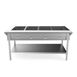 Four Well Gas Food Steam Table with Undershelf Prepline 60"