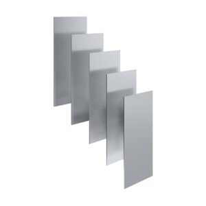 2-Pack 430 Stainless Steel Sheets (12" x 24") – 18-Gauge Metal Plates