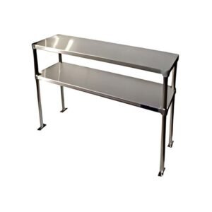 Adjustable Double Overshelf for Work Table 18 x 48 Top Mount