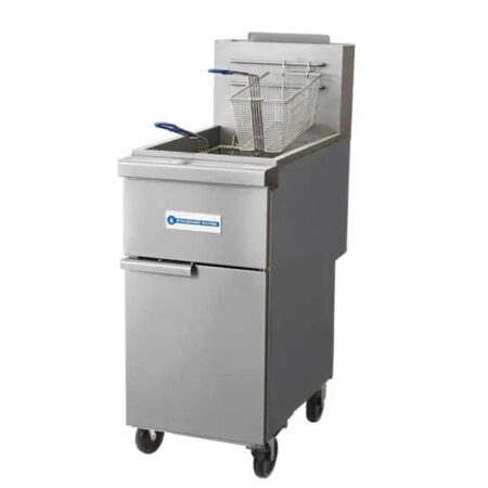 Standard Range SR-F3-NG 40 lb. Stainless Steel Deep Fryer