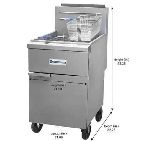 Standard Range SR-F5-LP Liquid Propane Floor Fryer