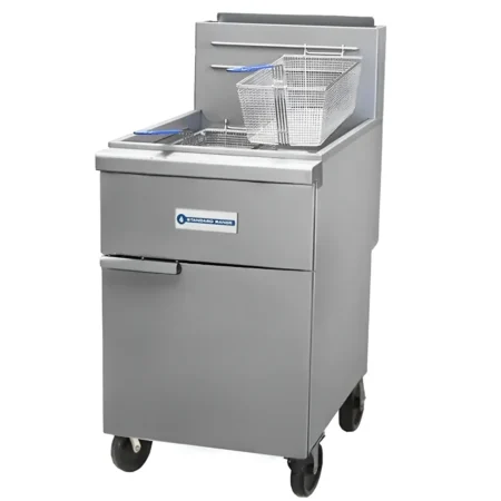 Standard Range SR-F5-NG 80 lb. Stainless Steel Floor Fryer