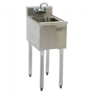 Single One Compartment Under Bar Sink with Faucet
