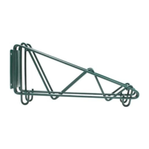 Epoxy Green Wall Mounting Bracket for Wire Shelving