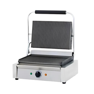 Cookline PG-1 Panini Press with Grooved Top and Bottom, 120V
