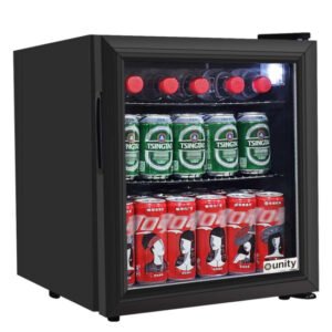 Unity U-CR1 17" Black Countertop Refrigerator – 1.8 Cu. Ft.