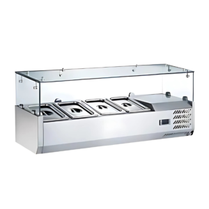 Coldline CTP48SG Salad Bar - 48", Glass Rail, 4 Pans