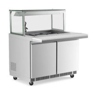 CBT48-LT 48" Refrigerated Employee Service Salad Bar with Cutting Board