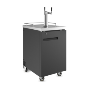 Black 2-4 Tap Refrigerated Direct Draw Beer Dispenser