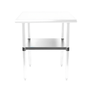 Adjustable Galvanized Steel Undershelf for Work Tables