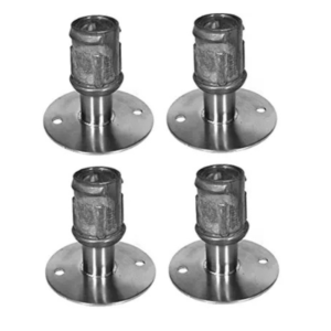 Flanged Feet for Stainless Steel 1-5/8" O.D. Tubing Set of 4