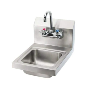 12" x 12" Stainless Steel Hand Sink – NSF Commercial Wall Mount Hand Sink with Faucet