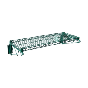 Premium Epoxy Green Wire Wall Shelf - Durable Storage