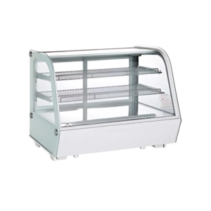 Marchia MDC121-W 28" White Countertop Refrigerated Curved Glass Display