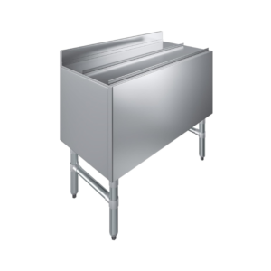 Stainless Steel Ice Chest with Sliding Lid - Large Ice Bin