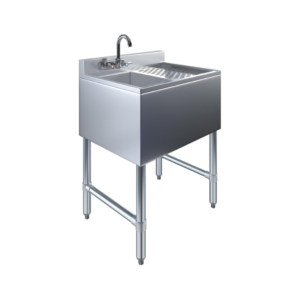 One Compartment Under Bar Sink, Right Drainboard 19" x 24"
