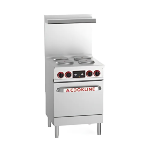 Cookline ER24-240 24" Electric Range with 4 Burners, 240V
