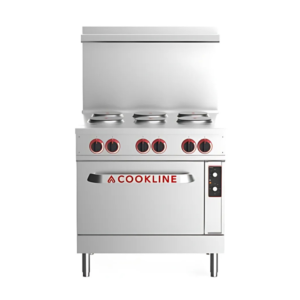 Cookline ER36-208 36" Electric Range with 6 Burners, 208V
