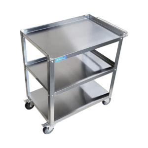 Commercial 3 Shelf Utility Kitchen Metal Cart 24"X15"X33"