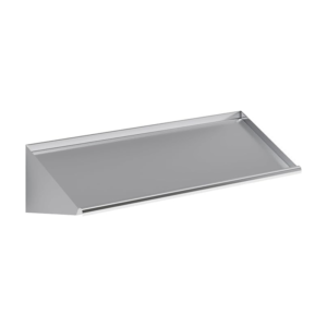 Stainless Steel Wall Mounted Slanted Rack Shelf 63" x 22.5"