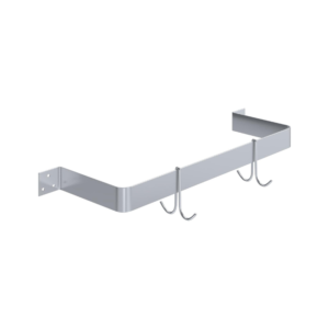 Wall-Mounted Single-Line Pot Rack (24" 36" 48" 60" 72" Single-Line Pot Rack)