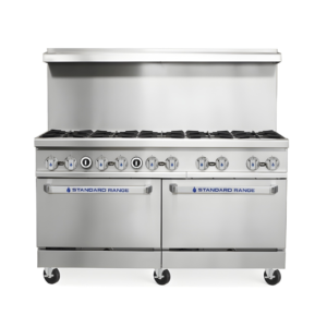 Standard Range SR-R60-LP 60" Commercial Range with 10 Burner 2 Ovens 366,000 BTU