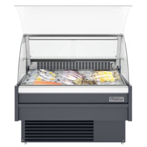Coldline 48" Refrigerated Fish Display Case with Ice Bin & Drain