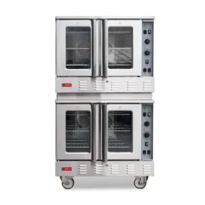 WESTLAKE Commercial Gas Convection Oven 39" Double Deck Full Size 120,000 BTU Stainless Steel | ETL Certified for Restaurant