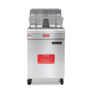 WESTLAKE GF150, Commercial Gas Floor Fryer 70 lb. 150,000 BTU Stainless Steel | Casters for Restaurant