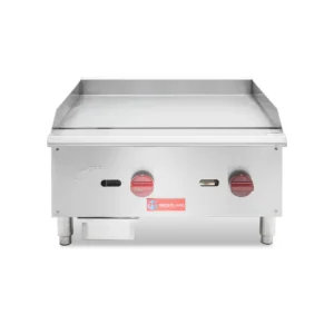 Commercial Gas Griddle 24" 2-Burner 60,000 BTU