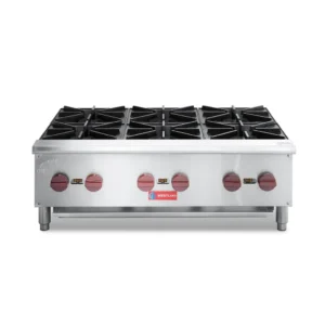 Westlake EHP-6S Commercial Gas Range 36" 6-Burner 150,000 BTU Stainless Steel | ETL Natural Gas & Propane Countertop for Restaurant