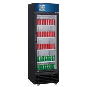 Dukers Single Glass Swing Door Merchandiser Refrigerators