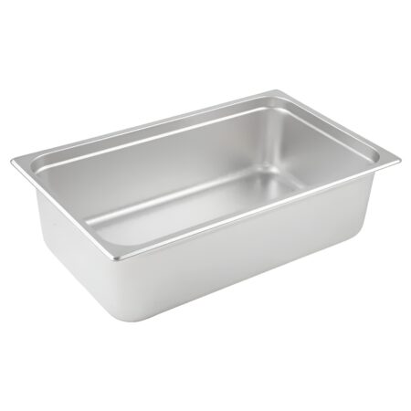 1/2 size 4 inch deep stainless steel steam table hotel pan for commercial kitchen storage
