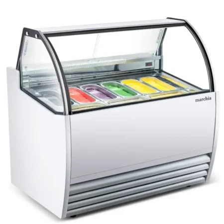 Marchia GIC-9 51 9-Pan White Gelato Ice Cream Freezer