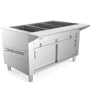 Prepline 48" Three Pan Sealed Well Gas Hot Food Steam Table