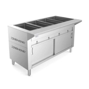 Prepline 60" Four Pan Sealed Well Gas Hot Food Steam Table