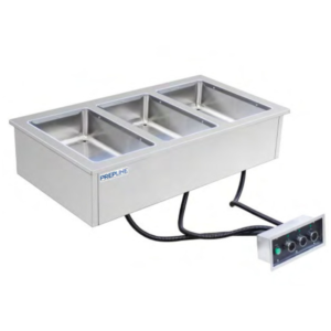 Prepline HFW3 Three Pan Insulated Drop-In Hot Food Well