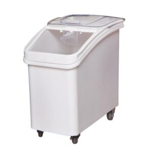 27 gal Mobile Ingredient Storage Bin - 680 Cup Capacity with Sliding Lid