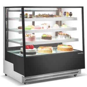 Premium 60" Refrigerated Bakery Display Case – Straight Glass Merchandiser with LED Lighting