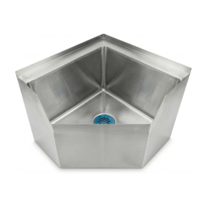 Stainless Steel Corner Floor Mop Sink 18.5 in. x 22.5 in. x 16 in. H with 16 in. x 20 in. x 12 in. Bowl