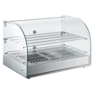 Marchia HCA45 22" Curved Glass Countertop Hot Food Display Warmer