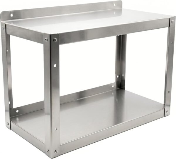 2 Tier Stainless Steel Wall Shelf 36 Inch