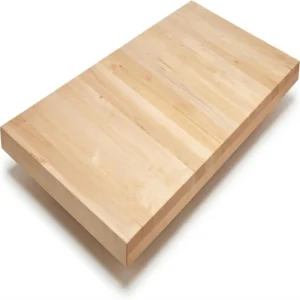 Solid Maple Butcher Block Countertop - 1.5” Thick Hardwood Work Surface for Kitchen, Workbench, Desk, Cart, or DIY Tabletop