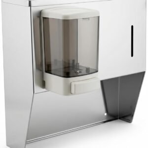 16 Wall Mount Soap and Paper Towel Dispenser Stainless Steel Commercial Hand Sink Accessory NSF Certified