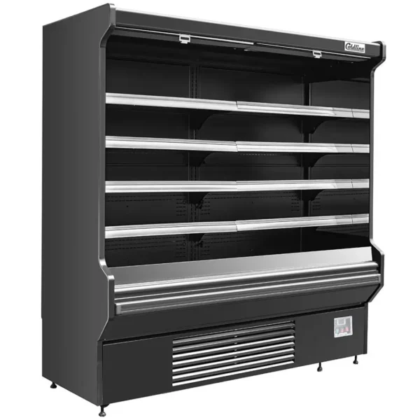 Coldline 76 inch black refrigerated air curtain merchandiser SOCD-76-B open air display case