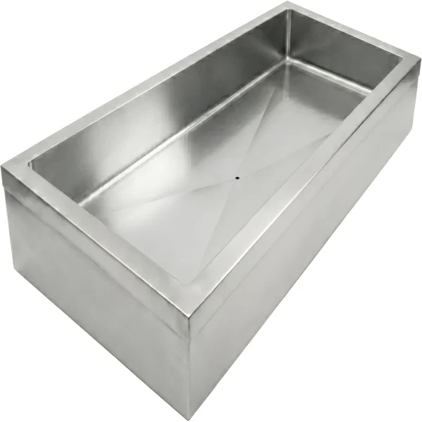 Stainless Steel Ice Display Chiller 24 x 48 insulated cold food display