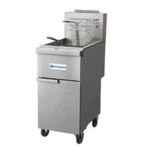 Standard Range SR-F3-NG 40 lb. Stainless Steel Deep Fryer Natural Gas 90,000 BTU