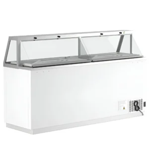 Coldline DIP-88 89" Ice Cream Dipping Cabinet Freezer | (16) Tub Capacity
